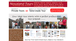 Desktop Screenshot of novalandtours.com